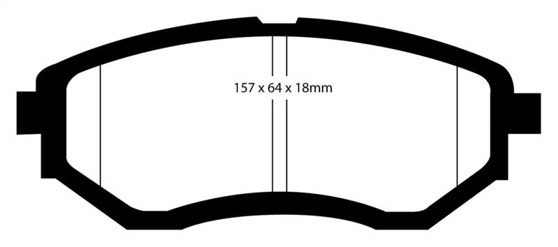 EBC 13+ Subaru Forester 2.0 Turbo Yellowstuff Front Brake Pads