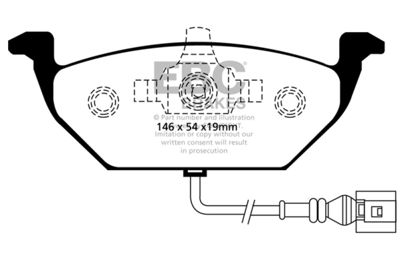 EBC 00-05 Volkswagen Beetle 2.0 Greenstuff Front Brake Pads