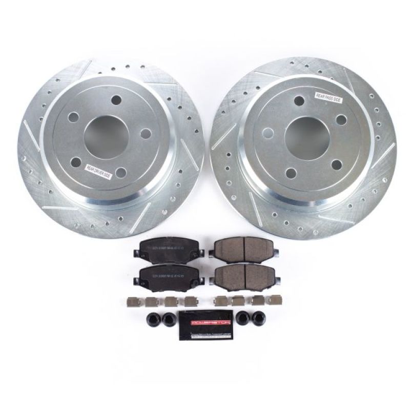 Power Stop 07-17 Jeep Wrangler Rear Z23 Evolution Sport Brake Kit