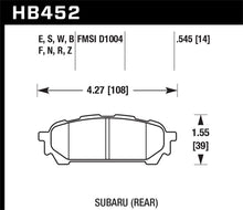 Load image into Gallery viewer, Hawk 03-05 WRX D1004 HPS Street Rear Brake Pads