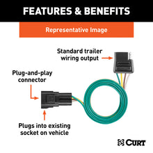 Load image into Gallery viewer, Curt 05-19 Nissan Frontier Custom Wiring Connector (4-Way Flat Output)