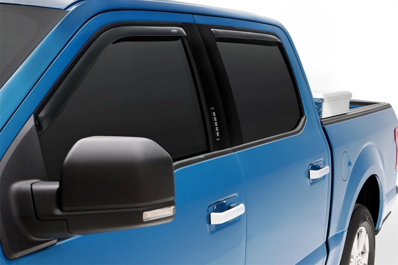 Lund 15-18 Ford F-150 SuperCab Ventvisor Elite Window Deflectors - Smoke (4 Pc.)