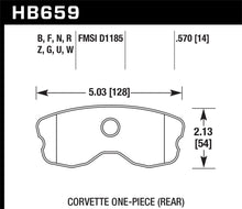 Load image into Gallery viewer, Hawk 06-10 Chevy Corvette (Improved Pad Design) Rear HP+ Sreet Brake Pads