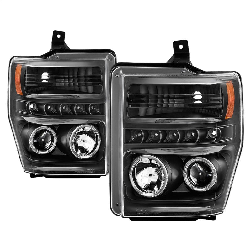 Spyder Signature Ford F250/350/450 Super Duty 08-10 Projector Headlights (PRO-YD-FS08-HL-BKV2)