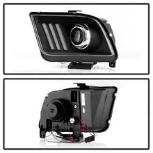 Load image into Gallery viewer, Spyder Ford Mustang 05-08 V2 High-Power LED Headlights - Black PRO-YD-FM05AP-BK