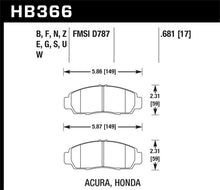 Load image into Gallery viewer, Hawk 04+ Accord TSX / 99-08 TL / 01-03 CL / 08+ Honda Accord EX HPS Street Front Brake Pads