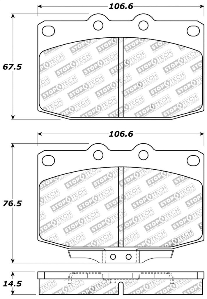 StopTech Performance 89-95 Mazda RX7 Front Brake Pads