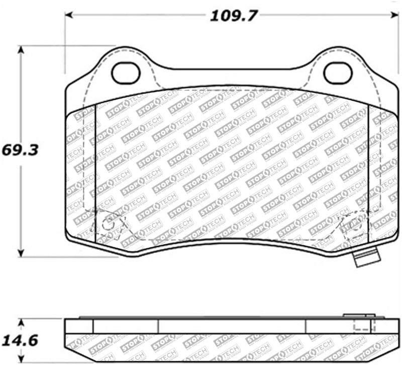 StopTech Street Select Brake Pads - Rear