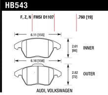 Load image into Gallery viewer, Hawk HP+ Street Brake Pads