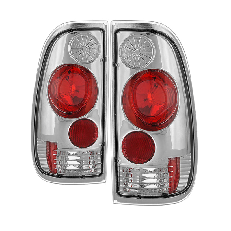 Spyder Ford F150 side 97-03/F250/350/450/550 Super Duty 99-07 Euro Tail Lights Chrm ALT-YD-FF15097-C