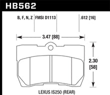 Load image into Gallery viewer, Hawk Lexus 06-07 GS300/ 06-08 IS250 Performance Ceramic Street Rear Brake Pads