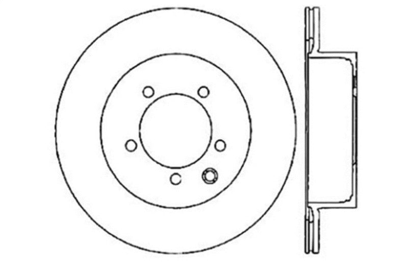 StopTech 03-05 350Z / 03-04 G35 / 03-05 G35X SportStop Slotted & Drilled Rear Right Rotor