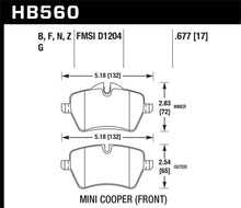 Load image into Gallery viewer, Hawk 05-06 JCW R53 Cooper S &amp; 07+ R56 Cooper S HP+ Street Front Brake Pads