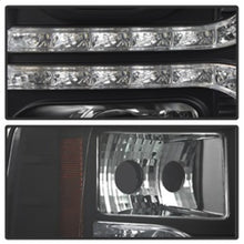 Load image into Gallery viewer, Spyder Chevy Silverado 1500 07-13 V2 Projector Headlights - LED DRL - Black PRO-YD-CS07V2-DRL-BK