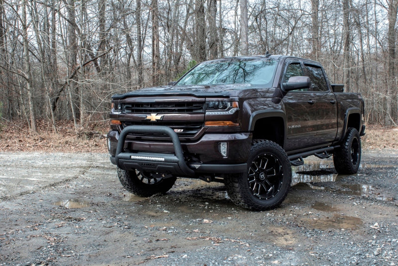 Lund 2019 Chevrolet Silverado 1500 Bull Bar w/ Light & Wiring-Blk - Black