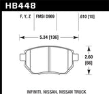 Hawk Infiniti FX35/ FX45 / Nissan Altima SE-R / Nissan Maxima / Murano HPS Front Brake Pads