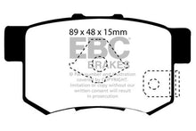 Load image into Gallery viewer, EBC 10-12 Acura RDX 2.3 Turbo Yellowstuff Rear Brake Pads