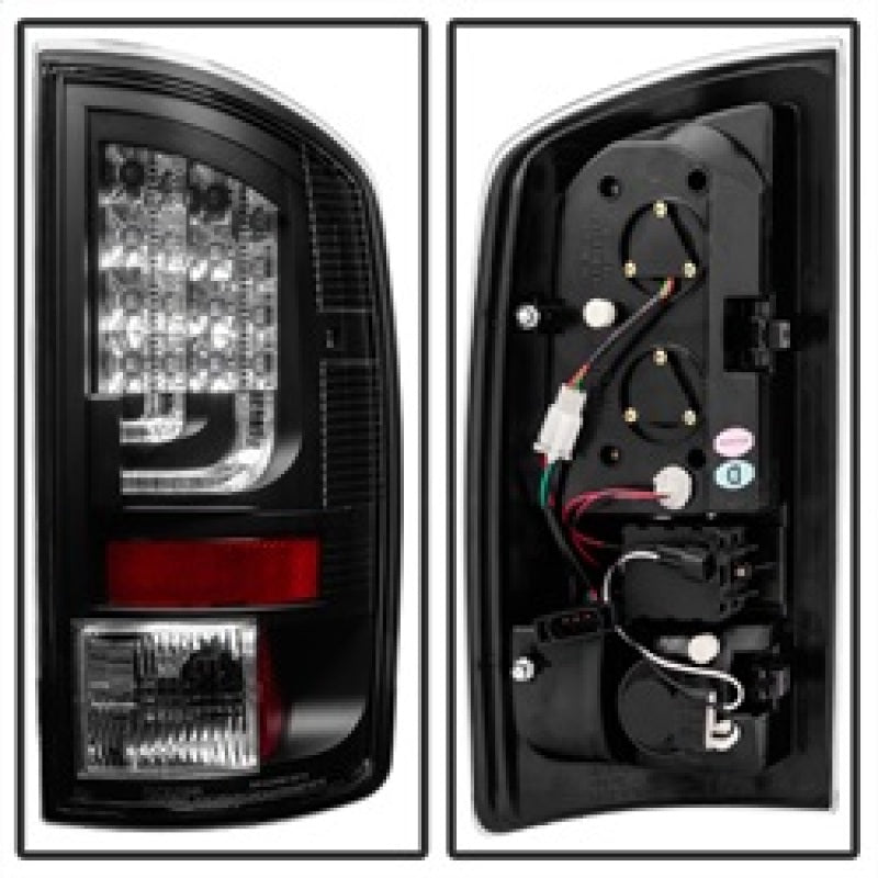 Spyder Dodge Ram 07-08 1500 Version 2 LED Tail Lights - Black ALT-YD-DRAM06V2-LED-BK