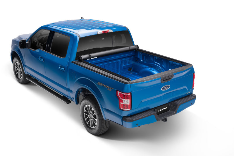 Lund 99-13 Ford F-250 Super Duty (6.8ft. Bed) Genesis Roll Up Tonneau Cover - Black