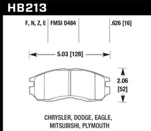 Load image into Gallery viewer, Hawk 1st Gen DSM HP+ Street Front Brake Pads