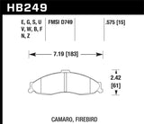 Hawk 98-02 Camaro/Firebird HP+ Street Front Brake Pads