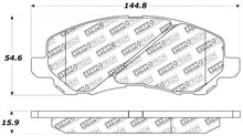 Load image into Gallery viewer, StopTech Performance 07-10 Jeep Compass/Patriot / 01-09 Mitsubishi Eclipse Front Brake Pads