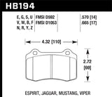 Hawk Performance Ceramic Street Brake Pads