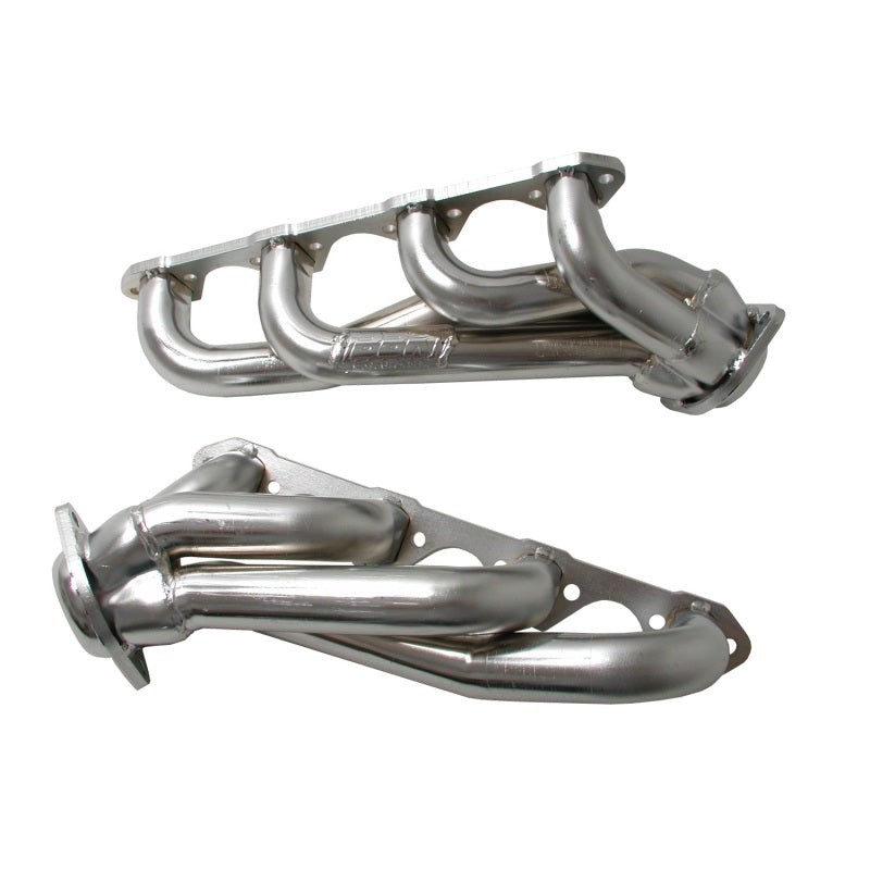 BBK 79-93 Mustang 351 Swap Shorty Unequal Length Exhaust Headers - 1-5/8 Chrome