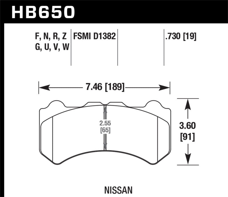 Hawk 09-11 Nissan GT-R HPS Street Front Brake Pads