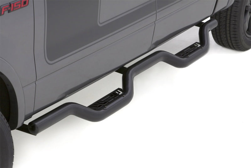 Lund 07-17 Chevy Silverado 2500 Crew Cab Latitude Nerf Bars - Black