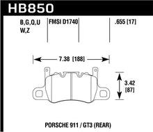 Load image into Gallery viewer, Hawk Audi 14-19 Porsche 911 / 2016 Cayman / 17-19 Panamera PC Rear Brake Pads