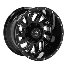 Load image into Gallery viewer, RBP 65R Glock 20x12 6x135/139.7 BP / 4.75 BS -44mm Offset 87mm CB Gloss Black Machined Grooves Wheel