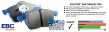 Load image into Gallery viewer, EBC 04-05 Cadillac CTS-V 5.7 Bluestuff Front Brake Pads