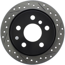 Load image into Gallery viewer, StopTech 14-15 Mini Cooper Base Slotted &amp; Drilled Rear Left Rotor