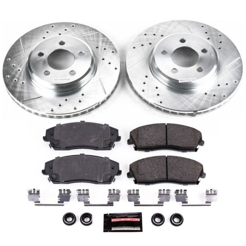 Power Stop 05-19 Chrysler 300 Front Z23 Evolution Sport Brake Kit