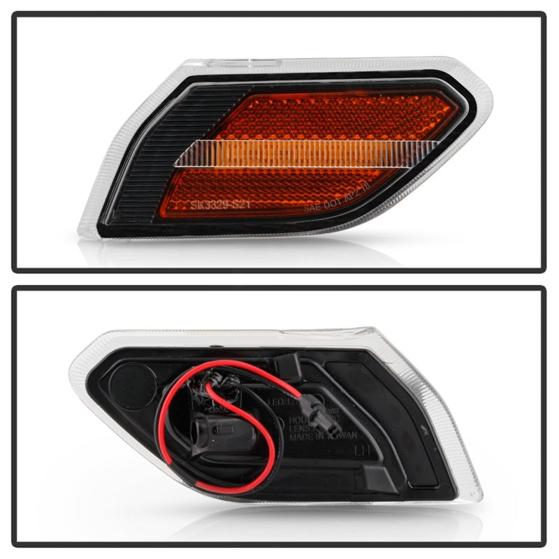 Spyder Jeep Wrangler 19-20 LED Side Marker Lights - Black (SML-YD-JW19-LED-BK)