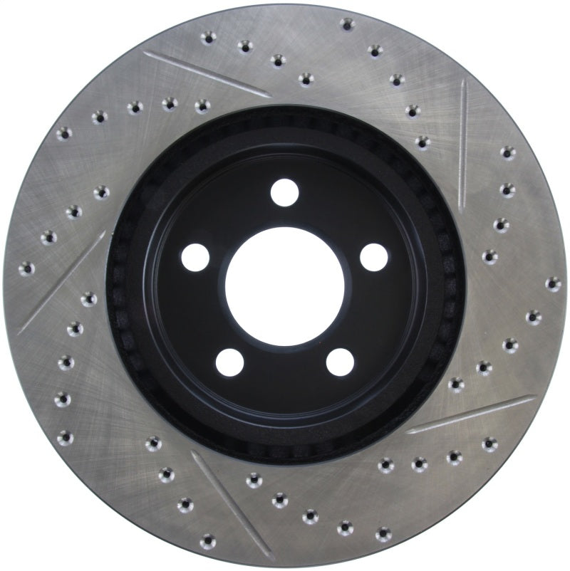 StopTech 05-13 Chrysler300/300C / 09-12 Dodge Challenger Front Right Drilled & Slotted Rotor