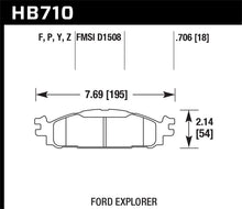 Load image into Gallery viewer, Hawk 11-13 Ford Explorer/12-13 Taurus SHO / 12-13 Lincoln MKS/MKT HPS Front Street Brake Pads