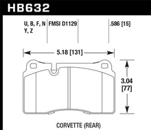 Load image into Gallery viewer, Hawk 06-10 VW Touareg Front /09-11 Corvette Z06/ZR-1 (w/Carbon Ceramic Brake Package and Iron rotors