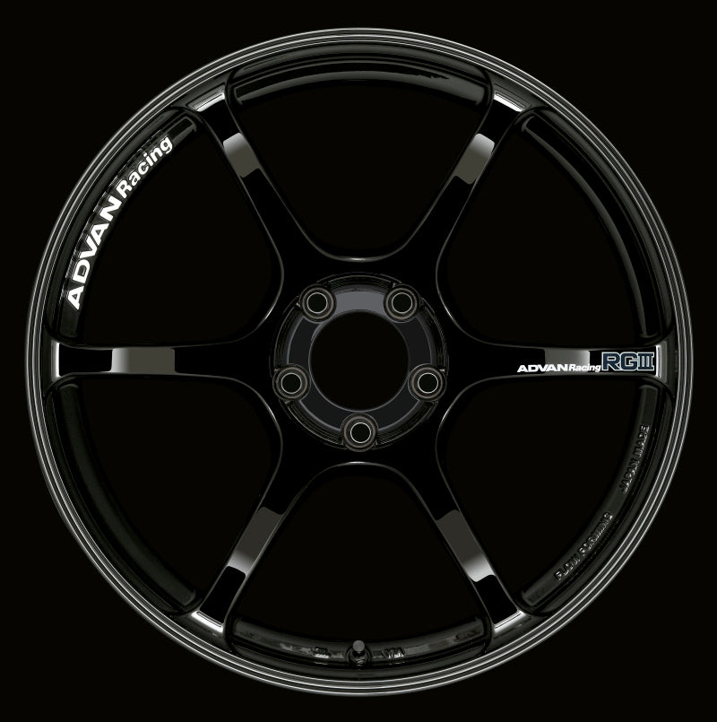 Advan RGIII 18x9.5 +45 5-114.3 Racing Gloss Black Wheel