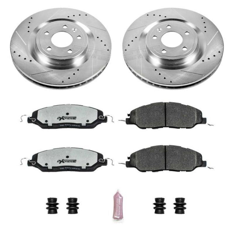 Power Stop 11-14 Ford Mustang Front Z26 Street Warrior Brake Kit