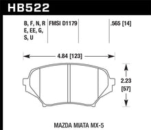 Load image into Gallery viewer, Hawk 06-10 Mazda Miata Mx-5 Base Blue 9012 Race Front Brake Pads