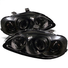 Load image into Gallery viewer, Spyder Honda Civic 99-00 Projector Headlights LED Halo Smoke High H1 Low H1 PRO-YD-HC99-AM-SMC