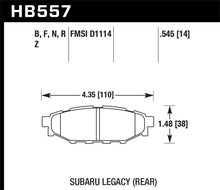 Load image into Gallery viewer, Hawk 08 WRX Rear HPS Street Brake Pads