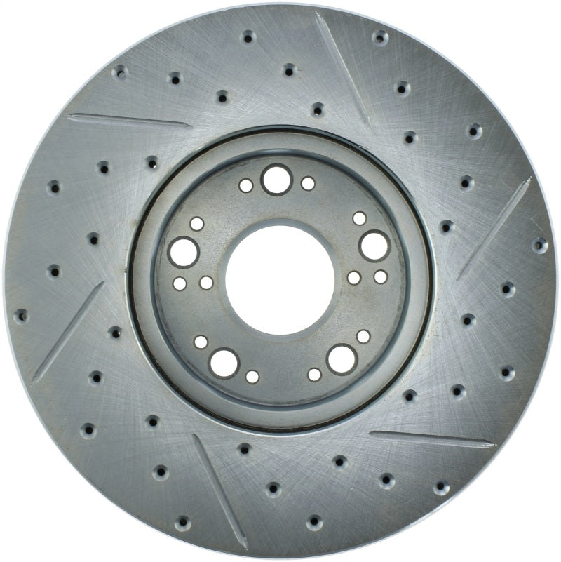 StopTech 01-05 Lexus IS300 / 02-10 Lexus SC430 Sport Slotted & Drilled Front Right Rotor