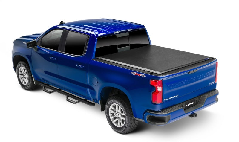 Lund 99-13 Ford F-250 Super Duty (6.8ft. Bed) Genesis Roll Up Tonneau Cover - Black