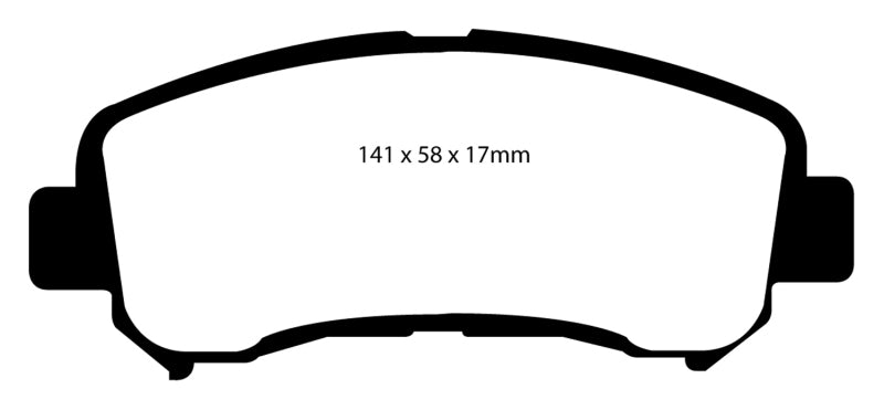 EBC 14+ Nissan Juke 1.6 Turbo Nismo RS Greenstuff Front Brake Pads