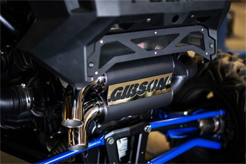 Gibson 20-22 Polaris RZP XP Dual Exhaust - Black Ceramic