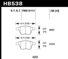 Load image into Gallery viewer, Hawk Performance Ceramic Street Brake Pads