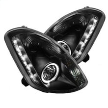 Load image into Gallery viewer, Spyder Infiniti G35 03-04 4DR Projector Halogen - LED Halo DRL Blk High H4 PRO-YD-IG35034D-DRL-BK